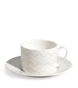 Zig Zag Set of 2 tea cups and saucers