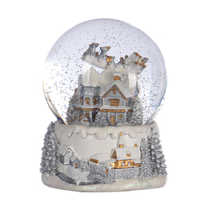 Glob de zăpadă muzical XMAS House Scene