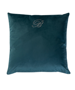 Декоративная подушка Blu Velvet 42X42 синяя (night)