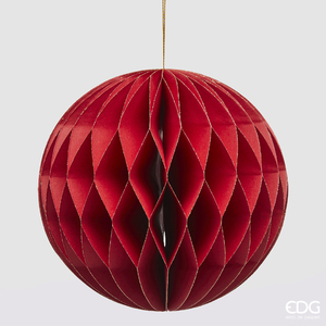 Елочная игрушка Palla Origami D15 Red