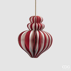 Jucărie brad Trottola Origami H10 White Red