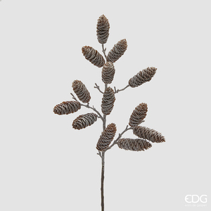Decorative branch Pigna Innevato H60