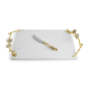 Orchid Cheese Board with Knife