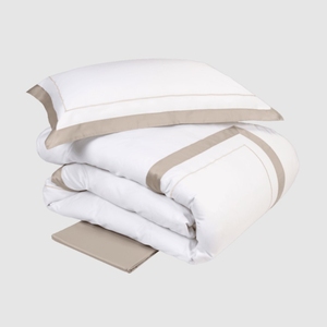 Duvet cover set Darsena 220X200 Bianco+Corda