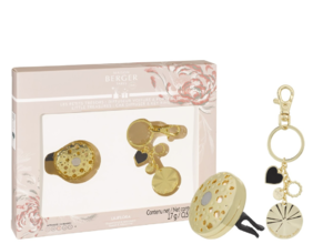 Диффузор для автомобиля Ophelia + декоративный брелок (gold)