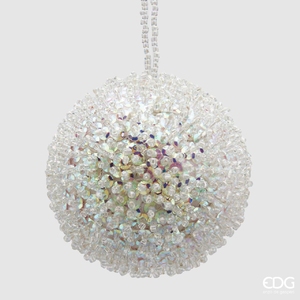 Елочная игрушка Palla Perline D12 White