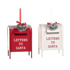 Jucărie brad Letters to Santa Mail Box