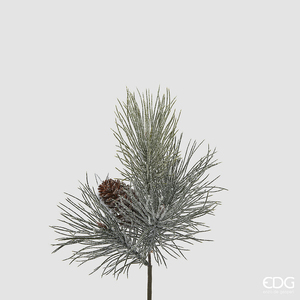 Ramură decorativă Pino con Pigne Innevato H36