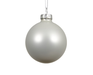 Елочная игрушка Glass Matt D10 Winter White