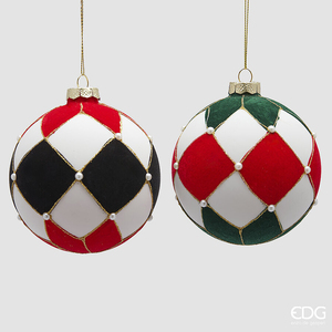 Christmas tree decoration Palla Scacchi D10
