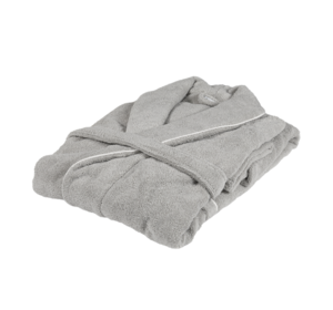 Isola Bathrobe S gray-white