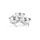 Orchid Silver Bol triplu pentru aperitive